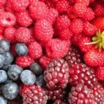 berries, raspberry, blueberries