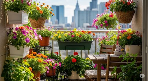 Blooms on a Balcony: Top Flowering Plants for Container Gardens
