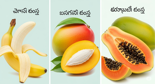 Fruits Names in Telugu