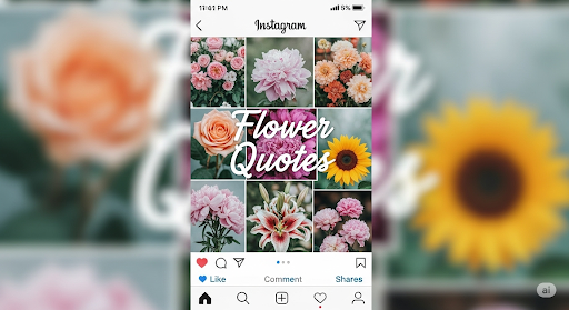 aFlower Captions for Instagram : 300+ Flowers Quotes For Instragram