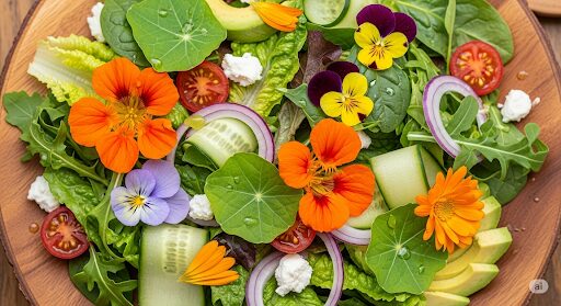 Blooming Good: Transform Your Salads with Edible Flowers!